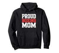 Boxing Mom Leopard Vintage Bold Text Sport Mother Proud Mama Pullover Hoodie