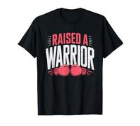 Boxing Mom Raised Warrior Sport Identity Proud Mother T-Shirt