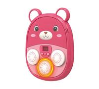 Boxing Music Machine - Bear Electronic Boxing Machine - Rechargeable LED Wall Target Toy Musical Punching Board for Training Gym Workout Sports Indoor Outdoor Family Birthday Home