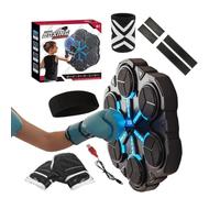 Boxing Music Trainer - 3 Modes Punch Machine, Home Gym Exercise Equipment, Interactive Fitness Device with Adjustable Resistance, Compact Design with Audio Feedback