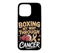 Boxing My Way Through Cancer Boxer Survivor Fighter Case for iPhone 15 Pro Max