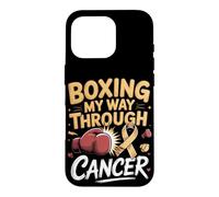 Boxing My Way Through Cancer Boxer Survivor Fighter Case for iPhone 16 Pro