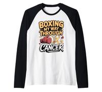 Boxing My Way Through Cancer Boxer Survivor Fighter Raglan Baseball Tee