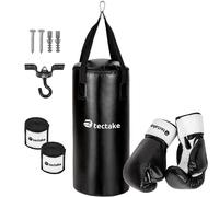 Boxing punch bag set punching bag gloves hand wraps bandages bracket training