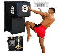 Boxing Punch Bag Uppercut Seat with Gloves - Wall Mount Heavy Duty Training Bag for Boxing, MMA, Muay Thai, Kickboxing & Karate - Complete Home Gym Set for Men & Women