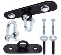 Boxing Punching Bag Iron Ceiling Mount Hook with D-Shackle, Heavy Duty Bracket 5'' Hanger with Bolts Wall Plugs MMA Muay Thai Kickboxing Training UFC Speed ball Hanging