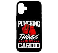 Boxing Punching Things Is My Cardio Case for iPhone 16 Plus
