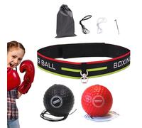 Boxing Reflex Ball - Foam Rubber With Headband, Multifunctional Reactive Training Aid, Adjustable Elastic Cord Design, Quick Reaction Tool | Beginner Supplies