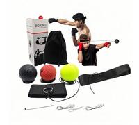 Boxing Reflex Ball for Adults and Kids,Boxing Training Ball for Hand-Eye Coordination, Punching Speed, Fight Skill,Reaction,3 Levels Boxing Ball with 2 Adjustable Headbands