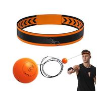 Boxing Reflex Ball Headband, Beginner Reflex Punching Balls Gear, Hand-Eye Coordination Trainer, Easy Setup for Home Gym, Outdoor Training, Ni Dragon Head Belt: 25 cm Long, 4 cm Wide