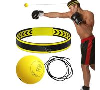 Boxing Reflex Ball Headband, Beginner Reflex Punching Balls Gear, Hand-Eye Coordination Trainer, Easy Setup for Home Gym, Outdoor Training, Ni Dragon Head Belt: 25 cm Long, 4 cm Wide