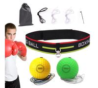 Boxing Reflex Ball Headband - Elastic Foam Ball, Adjustable And Durable Training Accessory, Multifunctional Tool | Ideal For Boxers, Kids, Teens, Adults, Fitness Workouts, Reaction Training, Home Gym