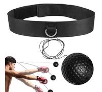 Boxing Reflex Ball Headband Set - Hand Eye Coordination Trainer | Adjustable Boxing Training Balls | Multiple Scenarios Boosts Coordination | Reflex Ball Set for Training Speed Focus Agility Fitness