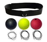 Boxing Reflex Ball Set, 3 Balls, Head Mounted Speed Trainer for Hand Eye Coordination, Lightweight and Adjustable Fit, for Adults and Young People, for Boxing MMA Martial Arts Training