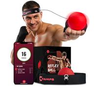 Boxing Reflex Ball with Punch Counter App - Improve Hand-Eye Coordination & Reaction Speed, Essential Boxing Equipment for Training Gift for Kids and Adults (Advanced)