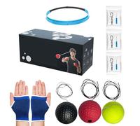 Boxing Reflex Trainer - Headband Punch Ball | Hand Eye Enhancer | Reaction Coordination Speed Balance Gear - Agility Reflex Combat Practice Strike Improvement For Boxing Skill Development