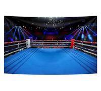 Boxing Ring Photography Backdrops for Boys Birthday Party Fabric Backgrounds Decorations Backdrop Men Portrait Backdrops Photo Booth Props