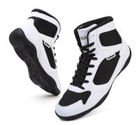 Boxing Shoes Wrestling Boots Boxing Shoes Men Weightlifting Powerlifting Martial Arts Kickboxing Boots Bodybuilding Shoe for Men Women Combat Sports Footwear Lightweight Gym Black White