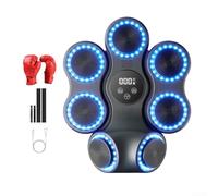 Boxing Simulator, Interactive Punching Trainer with LED Rhythm Lights, Wall Mounted Music Boxing Machine for Adults and Kids, For Home Gym Exercise Target(basic model+child)