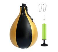 Boxing Speed Bag Hanging Punch Bag Speedball Fitness Fighting Black Gold