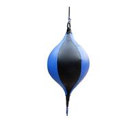 Boxing Speed Bag - Leather Double End Punch Ball, Compact Home Gym Training Equipment, Durable Exercise Reflex Practice Gear | Effective Conditioning Tool For Athletic Reaction Development