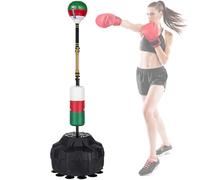 Boxing Speed Ball with Stand, Free Standing Boxing Bag, Free Standing Punching Bag for MMA & Reflex Training, Fitness Punch Ball for Home/Gym