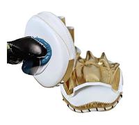 Boxing Strike Pads, Thai Hand Target, Large Size Mitt with Shock Absorption, Durable PU Leather Training Gear, Martial Arts with Sporty Design, Coaching Equipment for Home Fitness