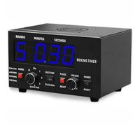 Boxing Timer - Professional Gym Interval Timer with Adjustable Buzzer Alarm for Muay Thai, MMA, Kickboxing, 30S-10min Training and 0/30/60S Rest Time