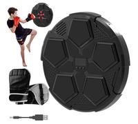 Boxing Training Device, Intelligent Music Punch Trainer with Lighting, 6 Speed Adjustable Training Equipment for Youth, Teen, Men and Women