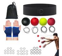 Boxing Training Reflex Ball | Training Of Lettuce Speed And Reaction - Boxing Training with Reflex Ball and Headband - For Living Room Bedroom Student Room Gym Men Women Beginners Advanced