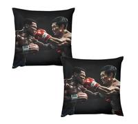 Boxing U.S. VS China 2 Pack Plush Pillowcases Soft Throw Pillow Covers Body Cushion Protective Case for Sofa Car Home Decor