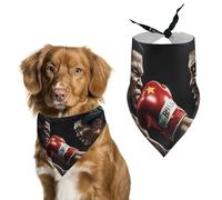 Boxing U.S. VS China Dog Bandanas Cute Triangle Bibs Washable Cats Dogs Neckerchief Pet Scarf