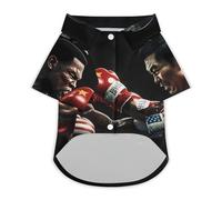Boxing U.S. VS China Dog Shirt for Dogs & Cats Breathable Short Sleeve Pet T-Shirt Lightweight Dog Summer Tops 2XL