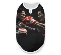 Boxing U.S. VS China Dog Shirt for Dogs & Cats Soft Breathable Pet Vest T Shirt Lightweight Dog Tank Top S