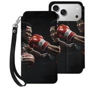 Boxing U.S. VS China Mobile Phone Front Flip Cases Compatible with iPhone 17/17 Air/17 Pro/17 Pro Max Anti-Scratch Covers