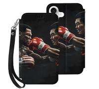 Boxing U.S. VS China Mobile Phone Front Flip Cases Compatible with iPhone 17/17 Air/17 Pro/17 Pro Max Anti-Scratch Covers