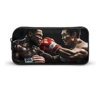 Boxing U.S. VS China Pencil Case Large Capacity Pen Pouch Office Supplies Organizer Portable Makeup Bag for Travel