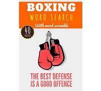 Boxing Word Search: Challenging Puzzle Brain book For Adults, Kids, Seniors | Training brain with fun | 40 puzzles with word searches and scrambles | ... Boxing, Thai Boxing | Gift for Fighter Boxer.