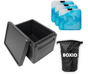 BOXIO - Cool Plus: Cool Box for Camping without Electricity Including Accessories - Perfect Freezer with Different Temperature Zones Thanks to the BOXIO Ice Packs - Thermal Box for Optimal Cooling and