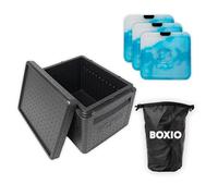 BOXIO - Cool Plus: Passive cool box without electricity with adjustable temperature zones thanks to Ice Breads. Ideal for keeping cool or warm when camping or on the go.