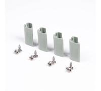 BOXIO - Fix: 4x Toilet Wash, Solo or SoloUp Floor Retaining Clip - Holds Euroboxes securely on the floor - No slipping in the car, boat or camper (sage green)