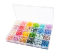 BOXIZ 24 Grid Star Moon Mixed Color Exquisite Box DIY Bead Bracelet Necklace Making Handmade - Girds