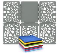 BoxLegend Clothes Folder V1-plus T Shirt Folder Durable Plastic Tshirt Organizer Easy and Fast Folding Board for Adult and Kids Grey