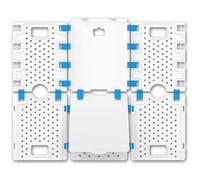 BoxLegend V4 Enlarged & Widened Shirt Folder - Folding Board for Adults Laundry Tool - Clothes Folder - White