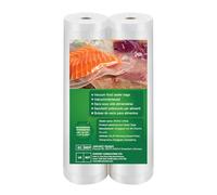 BoxLegend Vacuum Sealer Bags Vacuum Food Sealer Rolls, 2 Rolls 20 x 600cm Sous Vide Bags, Heavy-Duty Commercial Customized Size Food Bags for Food Storage, Sous Vide Cooking, BPA-Free