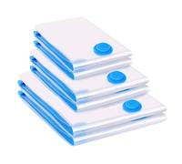 BoxLegend Vacuum Storage Bags 6 Pack Space Saving Bags 2 Jumbo 100x80cm + 2 Large 80x60cm + 2 Small 60x40cm Vacuum Bags Double Zip Seal & Leak Valve Reusable for Clothes Pillow Comforters Bedding