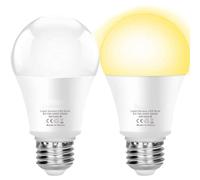 Boxlood Dawn Till Dusk Bulbs, 9W, 60W Equivalent, Outside Bulbs Automatic On Off Twilight Sensor LED Light Bulbs,3000K Warm White, Security Lighting for Hallway, Porch, Balcony, Backyard, Garage