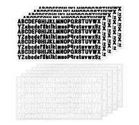 BOXOB 10 Sheets Vinyl Letter Stickers, Self Adhesive, Waterproof, Black and White, Minimalist Style, Alphabet, Kid, Doors, Walls, Cars, Posters, Water Bottles, Cups