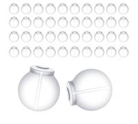 BOXOB 100pcs Comfort Clear Earring Backs Safety Backs, Silicone Soft Earring Backings Stoppers Replacements for All Types of Women's DIY Jewelry Supplies