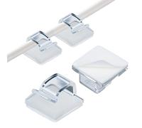 BOXOB 100pcs Mini Light Clips, Plastic LED String Lights Clips Transparent Nail-Free Rope Lighting Hangers Tool for Wire Cable Hooks Indoor Outdoor Christmas Fairy Lighting Decoration